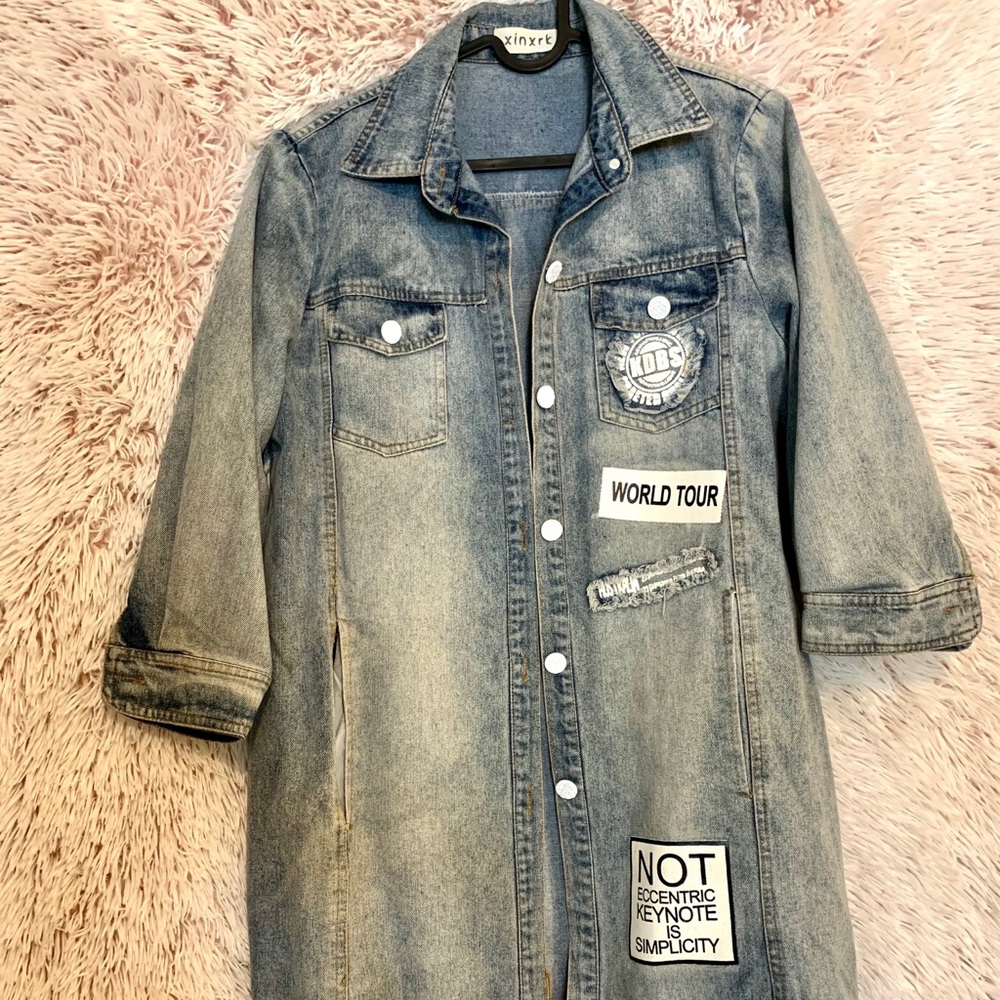 ✨long Jeans jacket✨